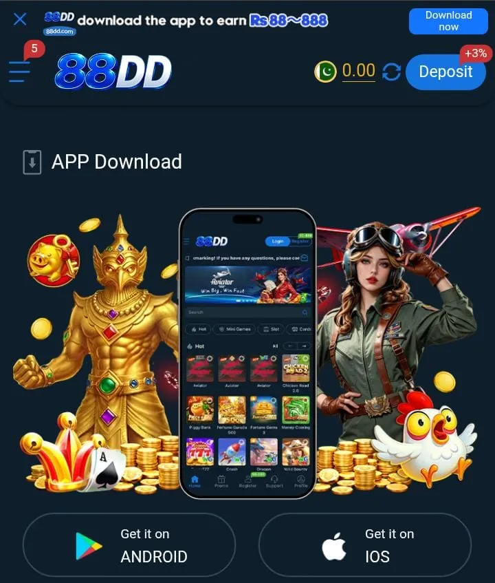 88DD Game Online Pakistan – Download, Register & Full Review for pakistani users