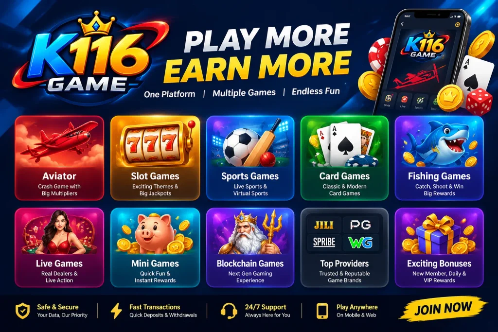 k116 game features
