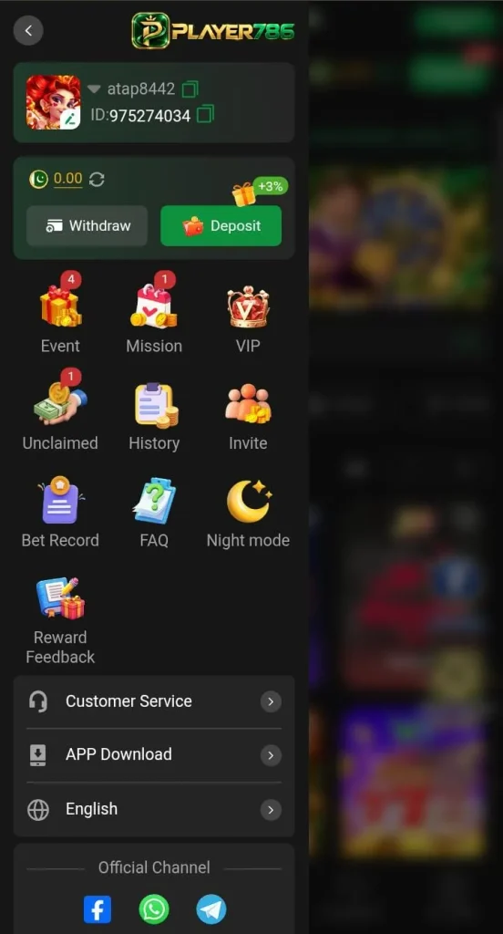 Player786 Game Bonuses, Promotions, and Reward Program